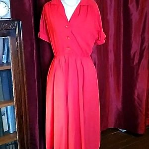 Donating in May 2022, vintage 1980s does 40s/50s shirtdress